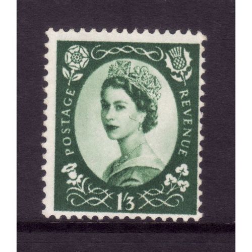 GREAT BRITAIN 1958 SG 585 1s 3d GREEN M MINT#2