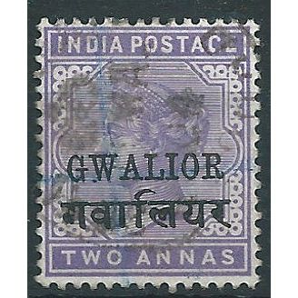 Gwailor (ICS) 1903 SG42 2a Pale Violet Fine Used . . ..