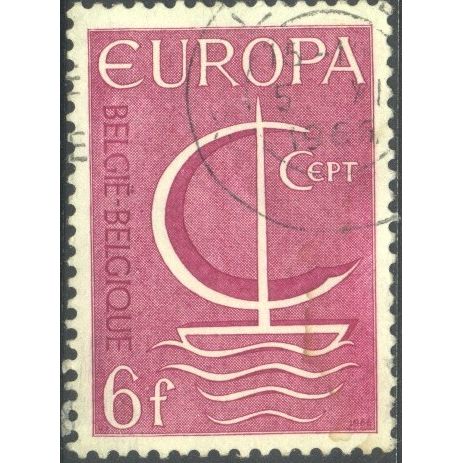Belgium 1966 - SG1990 - 6f purple - Europa "ship" - used