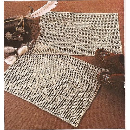 Crochet Doily Pattern Buffalo & Indian Head Nickle