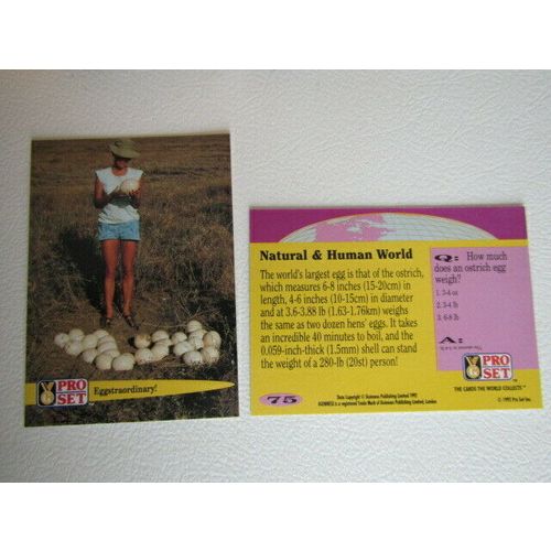 Pro Set 1992 Guinness Book of Records Trade Cards Card Variants (eb2)