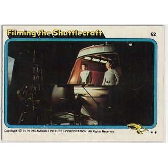 STAR TREK ' THE MOTION PICTURE ' card # 62 Filming the Shuttlecraft (1979)