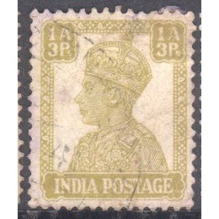 India 1940 - SG 269 - KGV1 1a3p brown- used 4