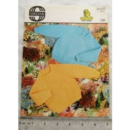 Vintage: Sirdar 3300 sweaters QK 3-12 months