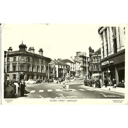 Yorkshire BARNSLEY Queen Street Postcard (Lilywhite BNY.3)