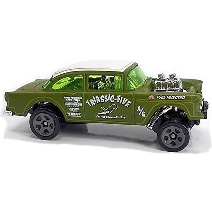 Hot Wheels - '55 Chevy Bel Air Gasser: '22 Chevy Bel Air #2/5 - #43/250 *Green*