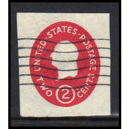 Used U533a 2c George Washington Very Fine Cut Square Z2860