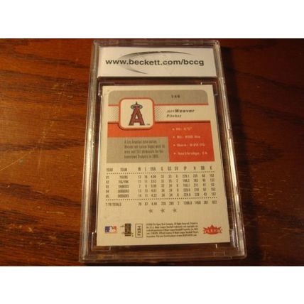 2006 Fleer, Gem Mint 10, Graded, JEFF WEAVER, Dodgers
