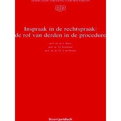 Nederlandse Vereniging Voor Procesrecht 40 - Inspraak In De Rechtspraak: De Rol