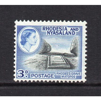 Rhodesia & Nyasaland - 1959-62 - 3d Black & Blue (sg22) Mint Hinged