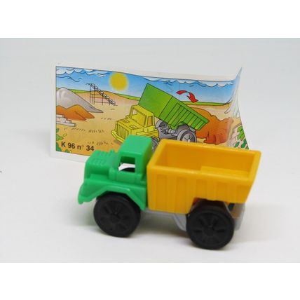 Kinder Surprise Toy 1996 K96 N34 Tipper Truck - With Insert