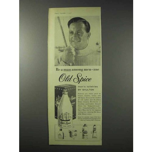 1958 Old Spice After Shave Lotion Ad - Be a Man