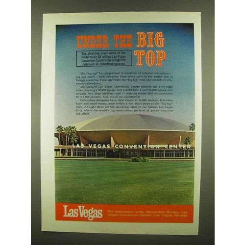1965 Las Vegas Convention Center Ad - Under Big Top