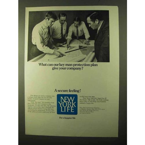 1970 New York Life Ad - Key Man Protection Plan