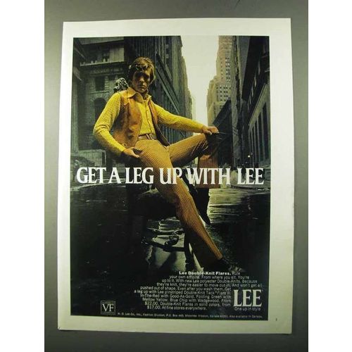 1971 Lee Double-Knit Flares Pants Ad - Get a Leg Up