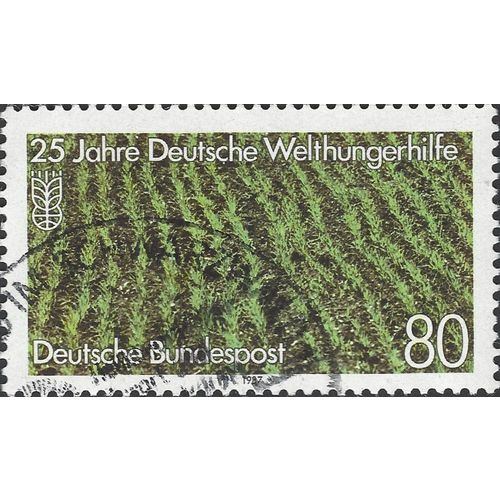 GERMANY, German Famine Aid, green 1987, 80pf, #3