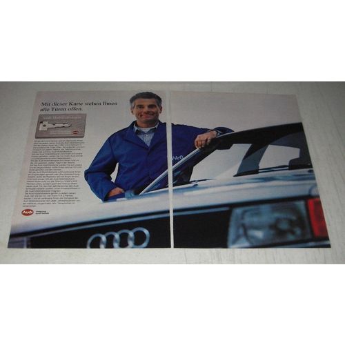 1990 Audi Cars Ad (in German) - Mit dieser Karte stehen Ihnen alle Turen offen