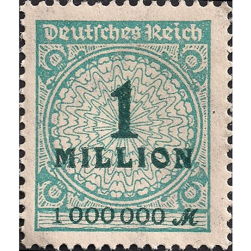 GERMANY, EMPIRE, Inflation, blue 1923, 1000000M