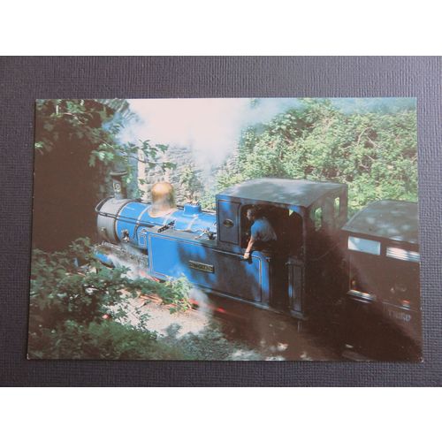 Isle of Man Railway, No.12 Hutchinson outside Santon, Isle of Man Postcard