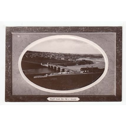 Banff from the Hill O' Doune RP Postcard 1910 Banffshire