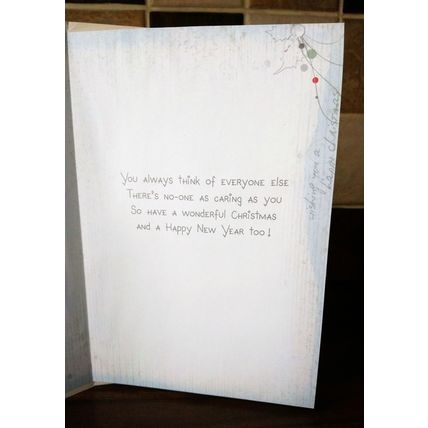 Me To You Christmas Cards - Mum from Son & Daughter in Law - Glitter Card - 020