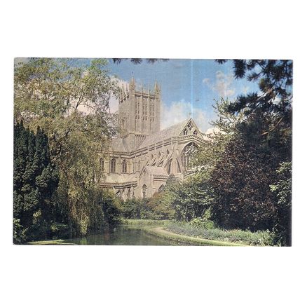 WELLS CATHEDRAL, SOMERSET unused vintage postcard J.Arthur Dixon Som. 6282 #
