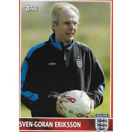 Topps ENGLAND 2005 Trading Card: Team England - 4, Eriksson (Sven-Göran)