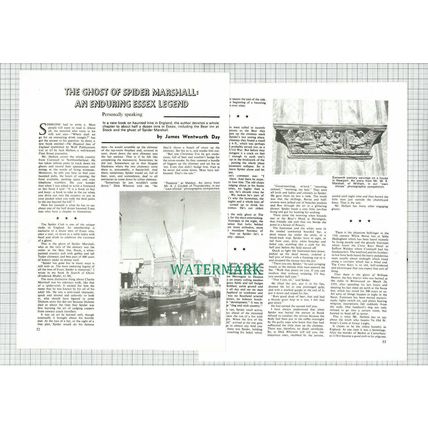 (6595) Spider Marshall Bear Inn Stock Essex James Wentworth Day - 1973 Article