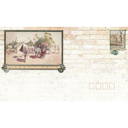 Australia 1992 Desert Gold Frederick Williams Stationary Envelope VGC
