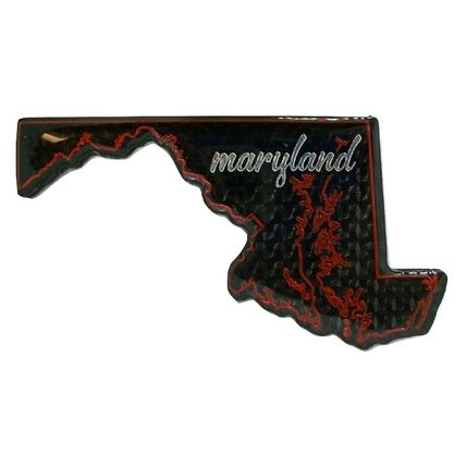 Maryland Foil Design Fridge Magnet