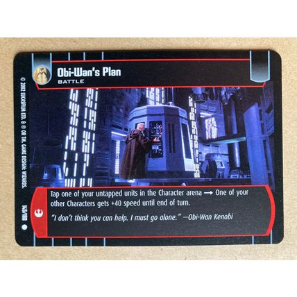 Star Wars TCG: A New Hope # 145 Obi-Wan's Plan (A) 2002 WotC Neutral Common