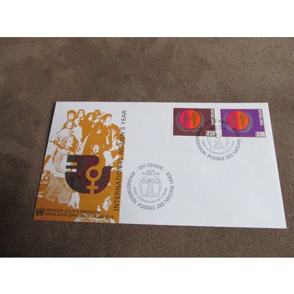 1975 United Nations FDC Cover / Geneva Cachet - International Women's Year -n1