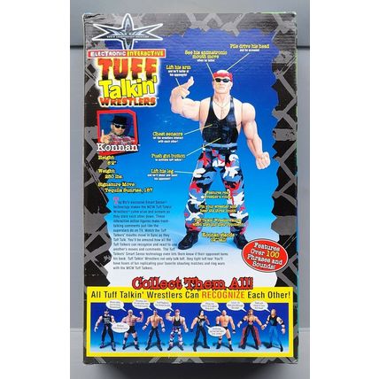 wwe wcw wwf ljn classic superstars 12" tuff talkin konnan wrestling figure