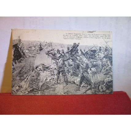 GENERAL MARGUERITTE, BATTLE OF SEDAN, 1870 used antique postcard 1911 pm =