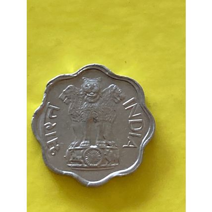 Umlaufmünze Indien 2 Paise 1968 Raute