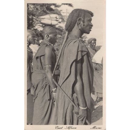 East African Types Masai Women Antique Postcard
