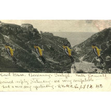 Tintagel, The Valley, Cornwall, Undivided Back Frith's Series Postcard, 1902
