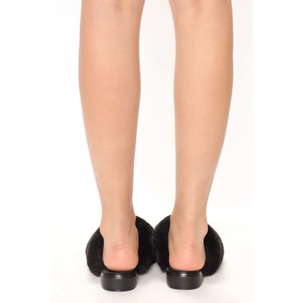 Women's Flat Sandals Black (Black, 10)