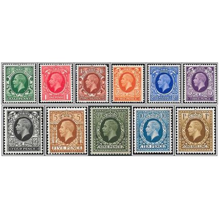 KGV Photogravure Set SG439-449 Mounted Mint hrd2a