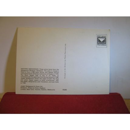 HISTORIC WEDGWOOD POTTERY, BARLASTON, STOKE ON TRENT unused postcard =