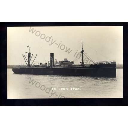 bf1650 - Blue Star Cargo Ship - Iconic Star - built 1917 - B Feilden photograph