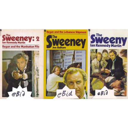 3 Cover Photo Set - THE SWEENEY John Thaw Dennis Waterman Cult TV Show NOT BOOKS