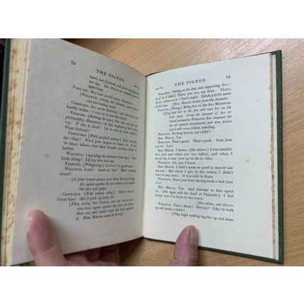 1912 JOHN GALSWORTHY "THE PIGEON" DRAMA PLAY ANTIQUE HARDBACK BOOK (P2)