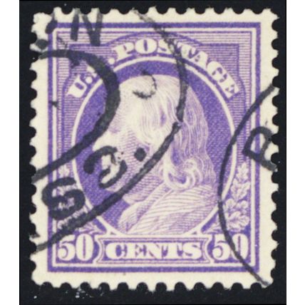 421, Used XF 50¢ Franklin Stamp * Stuart Katz