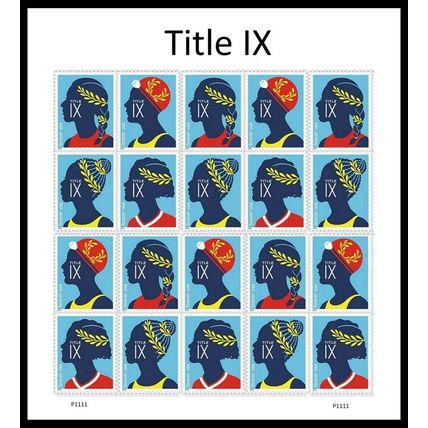 Title IX Sheet of 20 Current Rate Postage Stamps Scott 5671a