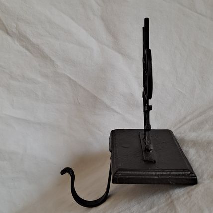 Metal HOPE Christmas STOCKING HANGER Mantel Sitter Holder Hook Black