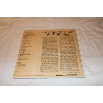 THE GREAT SONGS OF CHRISTMAS ALBUM 8-Various Artists LP STEREO Goodyear