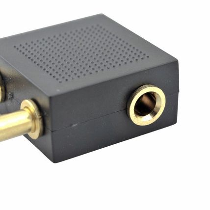 Airline Airplane Headphone Headset Jack Audio Adapter 3.5mm gold plated uk stock