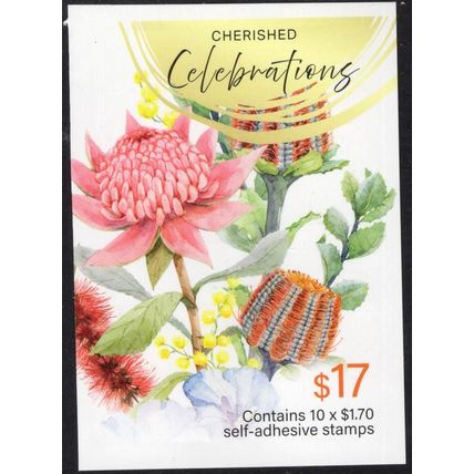 2025 CHERISHED CELEBRATIONS, NATIVE FLOWERS, MNH BLOCK OF 4 SELF-ADHESIVES.
