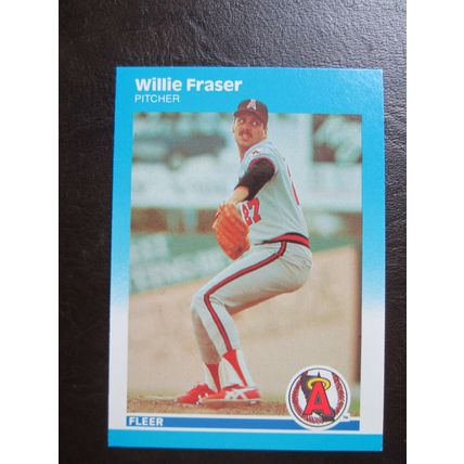 Two (2) Willie Fraser Baseball Cards - See Pictures and Description Below